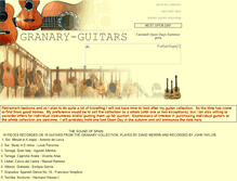 Tablet Screenshot of granary-guitars.com